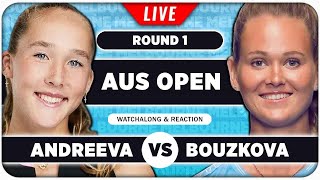 ANDREEVA vs BOUZKOVA • Australian Open 2025 • LIVE Tennis Watchalong