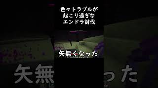 エンドラ討伐しに行ったらトラブル多すぎて笑うwww #マイクラ #shorts