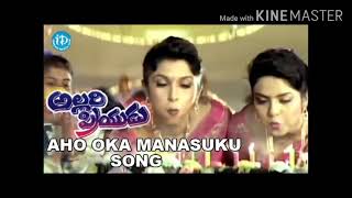 Aho Oka Manasuku।Telugu Birthday Song।Allari Priyudu।Ramya Krishnan।Raja Sekhar।Whatsapp Status।