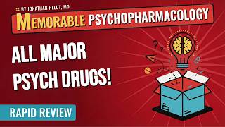 Memorable Psychopharmacology Mega-Review! Mnemonics for All Major Psych Drugs