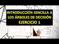 Introducción sencilla a los Arboles de Decisión - Resolución Ejercicio 1