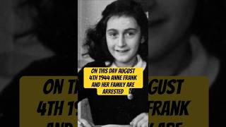 Anne Frank Arrested On This Day! #war #history #shorts #short #trending #amsterdam #ww2