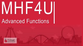 Advanced Functions, Grade 12, University Preparation (MHF4U)