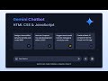 Build Gemini AI Chatbot in HTML CSS & JavaScript | Chatbot Like ChatGPT and Gemini