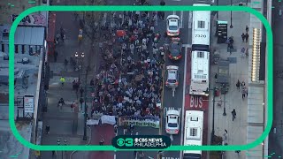 Protesters march throughout Philadelphia; blocked traffic at multiple locations