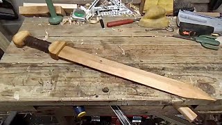 How to Make a Wooden Sword (Roman Gladius) Out of Scrap