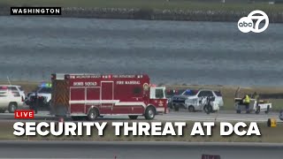 LIVE: Security threat on United Airlines flight at Reagan National in DC