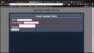 Styling Small, Basic Web Forms Part 1