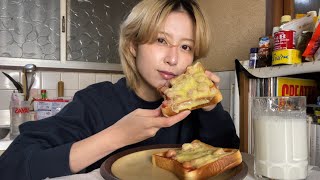 幼い頃の定番朝食ピザトースト