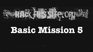 ICanHasHacked : Site tutorial - HackThisSite: Basic mission 5