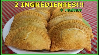 PASTEL COM SÓ 2 INGREDIENTES COMO VOCÊ NUNCA VIU!!!