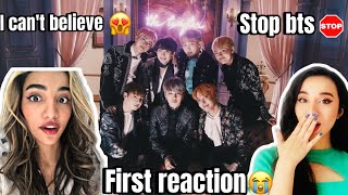 OUR FIRST REACTION TO BTS (blood sweet & tears)official MV reaction