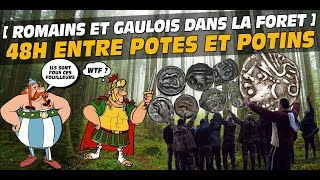 Chasse aux trésors en foret avec des monnaies romaines et des gauloises