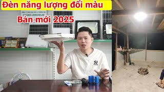 Đèn năng lượng mặt trời đổi màu ánh sáng phiên bản mới 2025