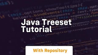 java treeset tutorial