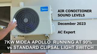 Midea AC Sound Levels. This is a budget air conditioner