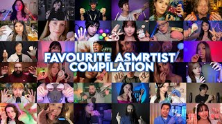 1 Hour of My Favorite  ASMRTIST Compilation (500+ Fast Triggers)