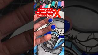 Don’t Do This To Your Posca Markers ! 😡 Pt2 #drawing #art #shorts