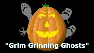 "Grim Grinnin' Ghosts" - Singing Pumpkins Halloween light show 2011