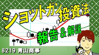 ショットガン投資法【2度おいしい！】相場の売買サインでトレード事例報告　8219 青山商事