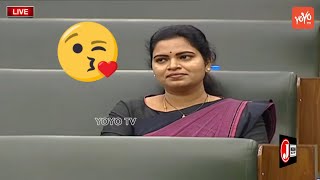 Minister Vidadala Rajini 😍LOVELY 😊Looks | Speaker Tammineni Sitaram | AP Assembly 2023 | YOYO TV