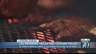 LSU reverses tailgate cooking policy; Southern continues to not allow open flames