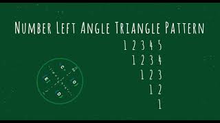 66 Number Left Angle Triangle Pattern without any pre-defined method using while loop in Python