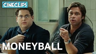 "When I Point At You, You Speak" | Moneyball | CineClips | With Captions