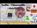 Nss6 95E, Videocon 88E and Airtel 108E multi setup on 2feet dish | powerful multi setup 2feet dish