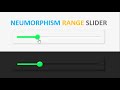 Neumorphism Range Slider Using HTML CSS and JQUERY | CUSTOM NEUMORPHIC RANGE SLIDER