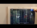 smart home demo showing home and away mode elan touch panel