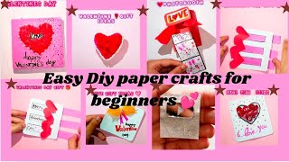 7 Easy and Creative Valentines day gift ideas /easy paper crafts /Diy paper crafts#trending