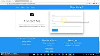 How to create a simple Contact form using Materialize.