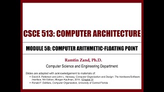 Lecture 8 - Computer arithmetic-Floating point
