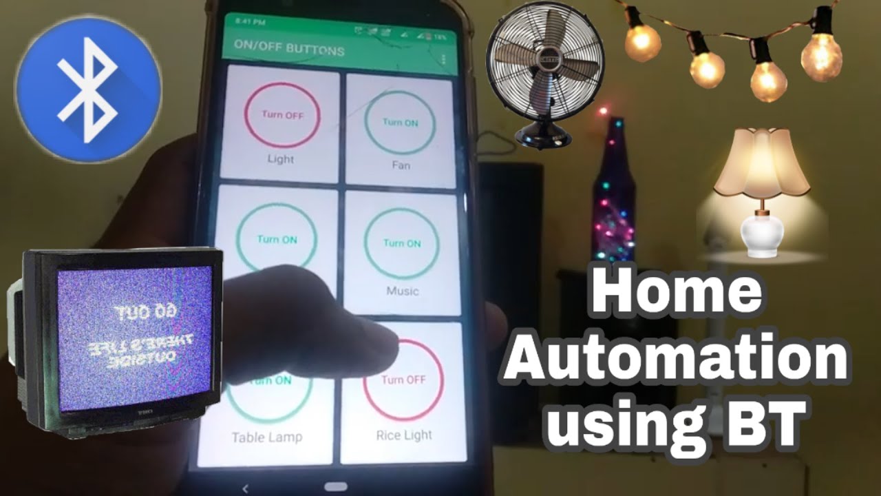 HOME AUTOMATION USING SMARTPHONE VIA BLUETOOTH || ARDUINO PROJECT - YouTube