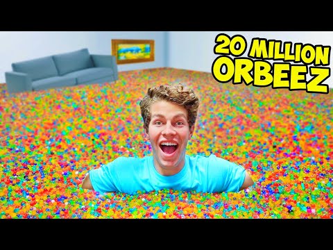 FILLING MY ENTIRE HOUSE WITH 20 MILLION ORBEEZ!