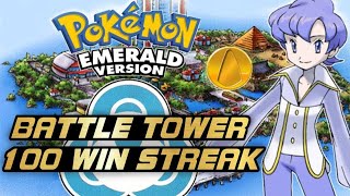 Battle Tower 100-Win Streak (No Trading/Starters/Legendaries) | Pokémon Emerald Battle Frontier