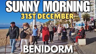 Benidorm - Sunny Levante Beach \u0026 Shopping Street | Almost New Year!