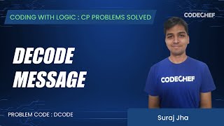 DCODE | Decode message | Coding with Logic: CP Problems Solved Cakewalk