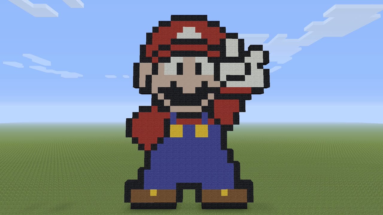 Minecraft Pixel Art Tutorial 8 Bit Mario 50 Off