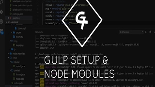 Splash Page Web Development Part 3 - Gulp Tutorial and node modules installation