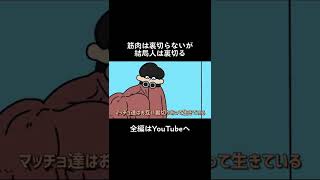 【マツオノアニメ】筋肉は裏切らないが結局人は裏切る #shorts #切り抜き #アニメ