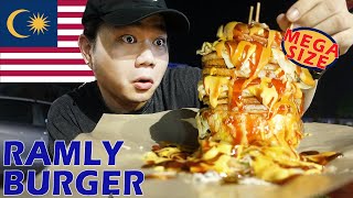 【CC Subtitle】 Viral Burger Tower in JB!!【卡斯有空 karscom】#ramlyburger #malaysia #foodie #burger