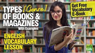 English Vocabulary Lesson | Types (Genre) of Books & Magazines We Read | Learn English With Michelle