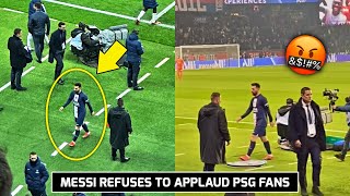 🤬 Messi Left Angry as he Refused to Applaud to PSG Fans