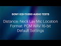 sony icd tx650 dictaphone audio tests part 2