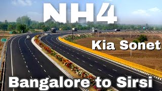 Travelling from Bangalore to Sirsi Via Davanagere. Entering Western Ghat - ❤️ Kia Sonet HTK+ - NH4