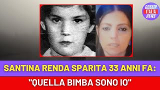 Incredibile svolta dopo 33 anni: Santina Renda "quella bimba sono io"