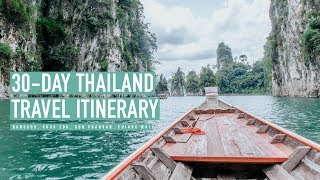 Thailand Travel Itinerary For 30 Days + Helpful Transportation Tips 🌴🚗