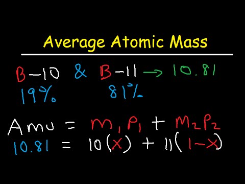 Average Atomic Mass Practice Problems Average Atomic Mass Practice Problems